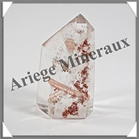 QUARTZ  INCLUSIONS - Pointe - 52x26x16 mm - 40 grammes - Y005