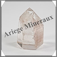 QUARTZ  INCLUSIONS - Pointe - 45x30x20 mm - 43 grammes - Y011
