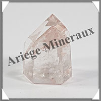 QUARTZ  INCLUSIONS - Pointe - 32x22x17 mm - 19 grammes - Y012
