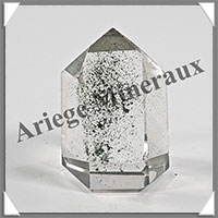 QUARTZ  INCLUSIONS - Pointe - 33x20x16 mm - 22 grammes - Y025