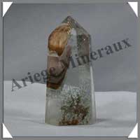 QUARTZ  INCLUSIONS - Pointe - 50 mm - 26 grammes - R004