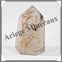 QUARTZ RUTILE - Pointe - 78x52x45 mm - 230 grammes - Y001