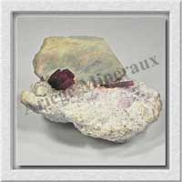 AIGUE MARINE et ELBATE - 220 grammes - 90x80x50 mm - E002