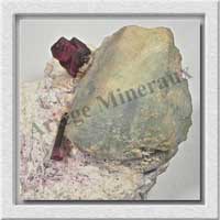 AIGUE MARINE et ELBATE - 220 grammes - 90x80x50 mm - E002