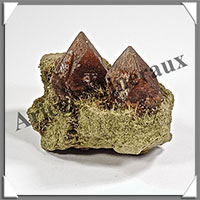 EPIDOTE et CALCITE - 175 grammes - 75x50x40 mm - A001