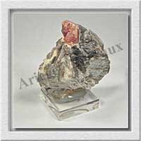 GRENAT HESSONITE sur MICAS - 200 grammes - 85x60x40 mm - E001