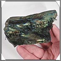 LABRADORITE - Extra - 1 Face Polie - 115x75x25 mm - 332 grammes - Y003