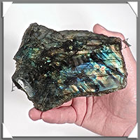 LABRADORITE - Extra - 2 Faces Polies - 145x110x8 mm - 279 grammes - Y004