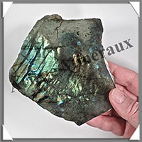 LABRADORITE - Extra - 2 Faces Polies - 140x125x10 mm - 288 grammes - Y005