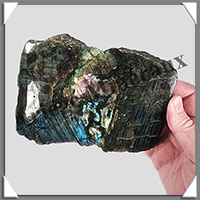 LABRADORITE - Extra - 1 Face Polie - 170x130x45 mm - 1 191 grammes - Y007