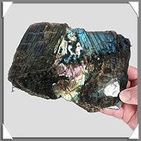 LABRADORITE - Extra - 1 Face Polie - 170x130x45 mm - 1 191 grammes - Y007