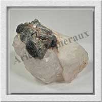 MICAS MUSCOVITE sur QUARTZ - 420 grammes - 85x65x65 mm - E001