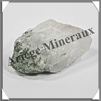 TOURMALINE VERTE sur QUARTZ - 24 grammes - 50x28x15 mm - M003