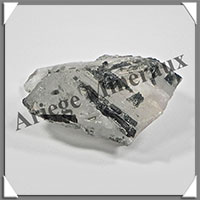 TOURMALINE VERTE sur QUARTZ - 50 grammes - 50x49x25 mm - M007