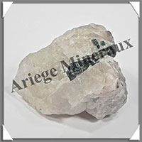 TOURMALINE VERTE sur QUARTZ - 60 grammes - 50x45x30 mm - M008