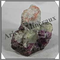RODIZITE et RUBELLITE - 34 grammes - 40x30x30 mm - R003