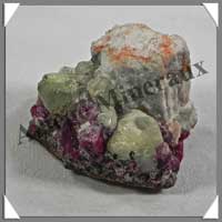 RODIZITE et RUBELLITE - 34 grammes - 40x30x30 mm - R003