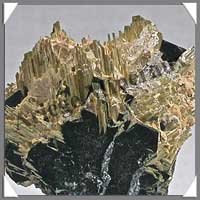 RUTILE sur HEMATITE - 20 grammes - 30x25x10 mm - M001