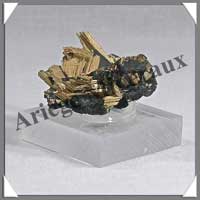 RUTILE sur HEMATITE - 13 grammes - 32x20x15 mm - M002