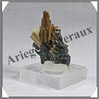 RUTILE sur HEMATITE - 14 grammes - 25x25x15 mm - M005