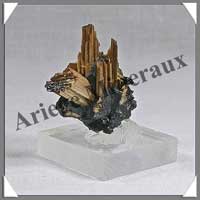 RUTILE sur HEMATITE - 14 grammes - 25x25x15 mm - M005