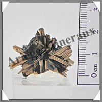 RUTILE sur HEMATITE - 10,4 grammes - 30x20x10 mm - M013