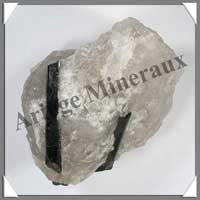 TOURMALINE NOIRE sur QUARTZ - 940 grammes - 120x95 mm - M003
