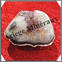AGATE AMETHYSEE - 2680 grammes - 195x130x100 mm - R001