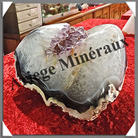 AGATE AMETHYSEE - 2680 grammes - 195x130x100 mm - R001