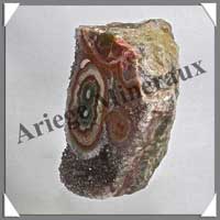 AMETHYSTE STALACTITE (Tranche) - 520 grammes - 95x64x55 mm - M004