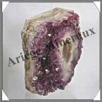 AMETHYSTE STALACTITE (Tranche) - 780 grammes - 100x98x45 mm - M006