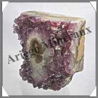 AMETHYSTE STALACTITE (Tranche) - 780 grammes - 100x98x45 mm - M006