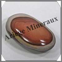 JASPE Multicolore - GALET Poli - 205 grammes - 88x54x30 mm - R001