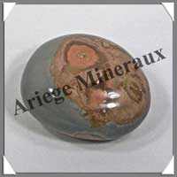 JASPE Multicolore - GALET Poli - 175 grammes - 68x58x30 mm - R002