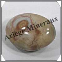 JASPE Multicolore - GALET Poli - 140 grammes - 67x48x34 mm - R004