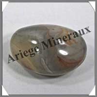 JASPE Multicolore - GALET Poli - 140 grammes - 67x48x34 mm - R004