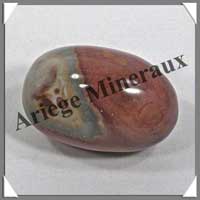 JASPE Multicolore - GALET Poli - 120 grammes - 58x38x37 mm - R005