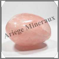 QUARTZ ROSE - 425 grammes - 80 mm - R031