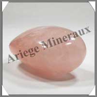 QUARTZ ROSE - 175 grammes - 70 mm - R046