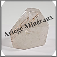 RUTILE dans CRISTAL de ROCHE  - 190 grammes - 52x50x50 mm - R001
